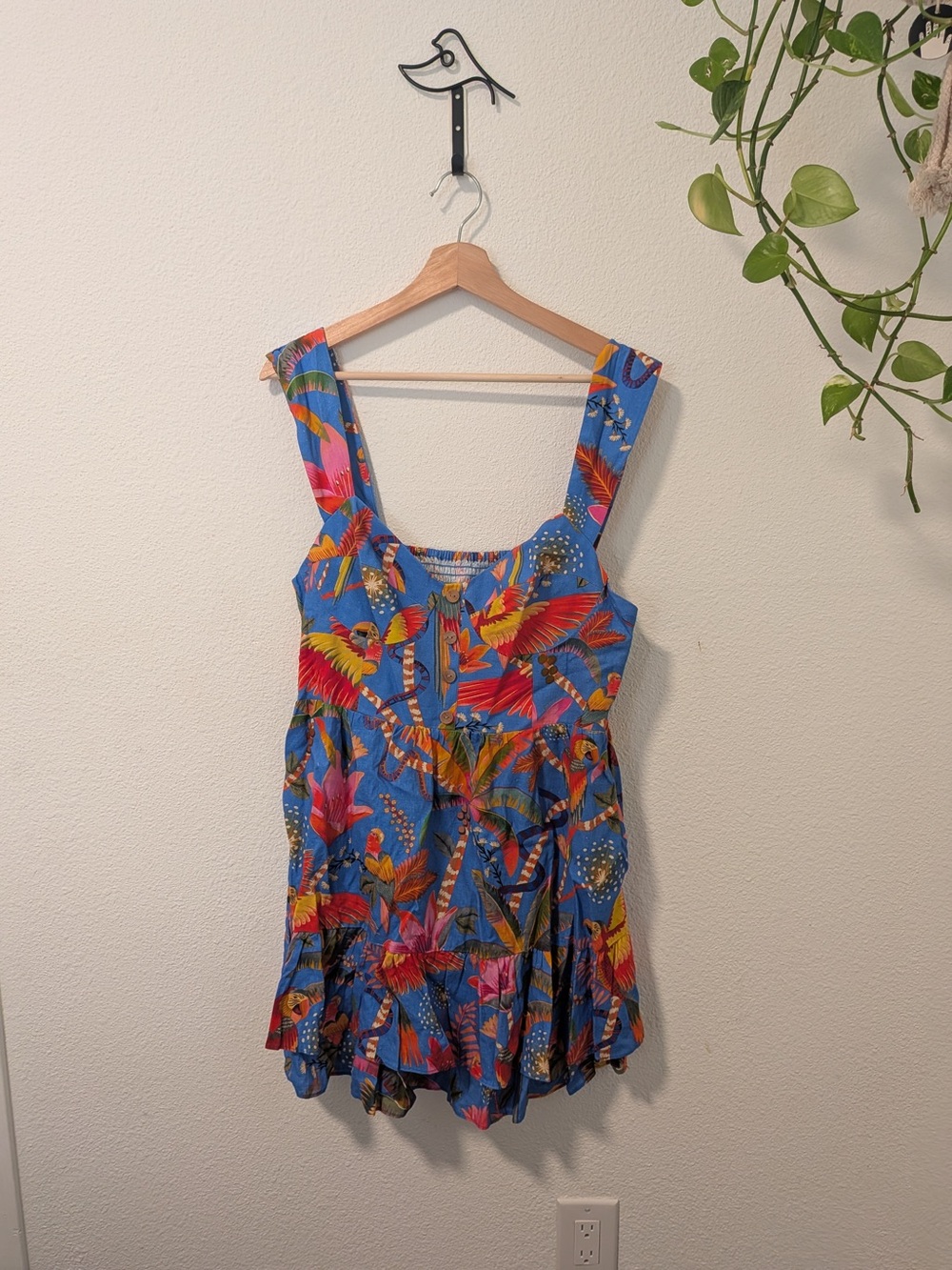 Farm Rio Scarlet Macaw Dress